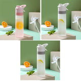 Large Capacity Spray Water Bottle | Leakproof Sports & Fitness Cup for Girls | Portable Travel Drinkware with Handle Strap | Wide-Mouth BPA-Free Plastic - Home & Garden > Kitchen & Dining > Food & Beverage Carriers > Water Bottles