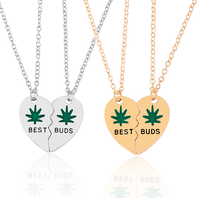 Leaves Best Friend | Heart Necklace | Eco Steel | Durable Wear | Silver Gold | Gift -