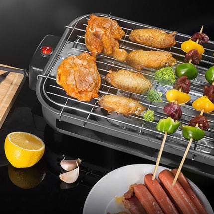 Factory directly for household barbecue square non-smoking electric oven carbon steel plate knob temperature control Korean electric baking tray customization