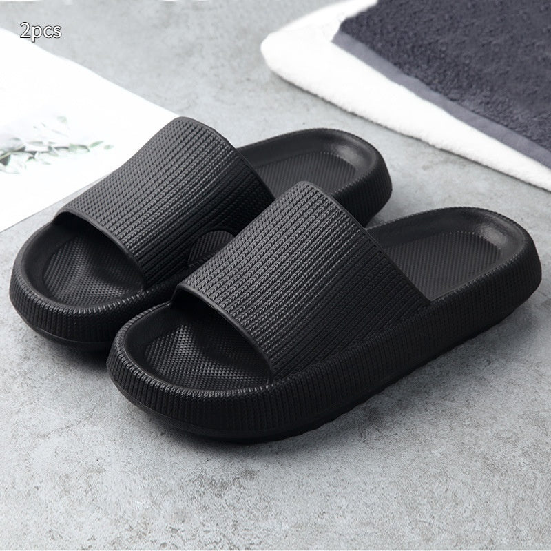 Soft Home Couple Slippers | Unisex EVA Non-Slip Indoor House Shoes | Comfortable Toe Slippers | Wear-Resistant Lightweight Home Footwear | Multiple Sizes & Colors - Apparel & Accessories > Shoes > Slippers