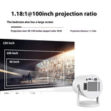 Magcubic | Portable Projector | 180-Degree Projection Angle | Automatic Focus | Easy Home Theater -