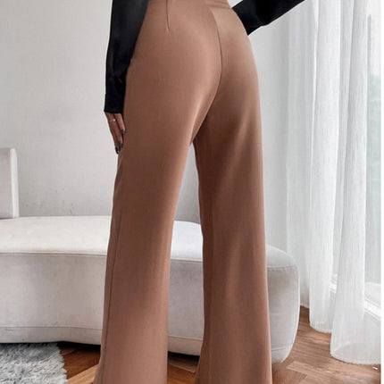 Loose Straight Pants Women High Waist Casual Trousers