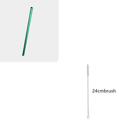 Drinking Straw Reusable Metal Straw Set Heart-shaped Bubble Tea Straws