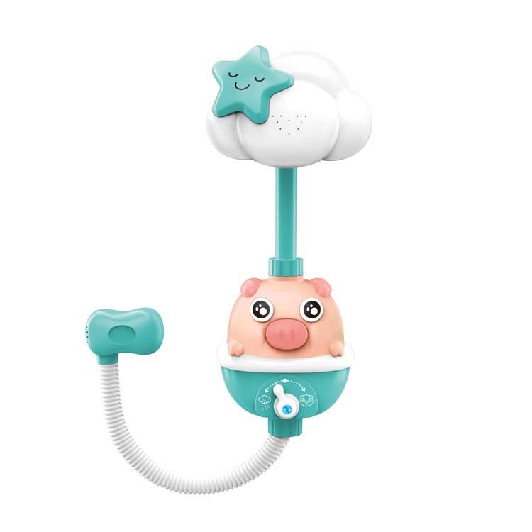 Elephant Piggy | Shower Toy | Multi-Angle Adjustable | Bath Time Fun | Red | Infant-Friendly Design -